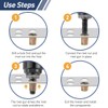 BOUMVID Rivet Nuts M4, Pack of 30 Galvanised Carbon Steel