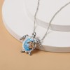 TseenYi Ocean Turtle Pendant Necklace Cute Animal Silver Chain Jewelry