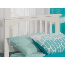 Atlantic Furniture Mission Headboard, Twin, White
