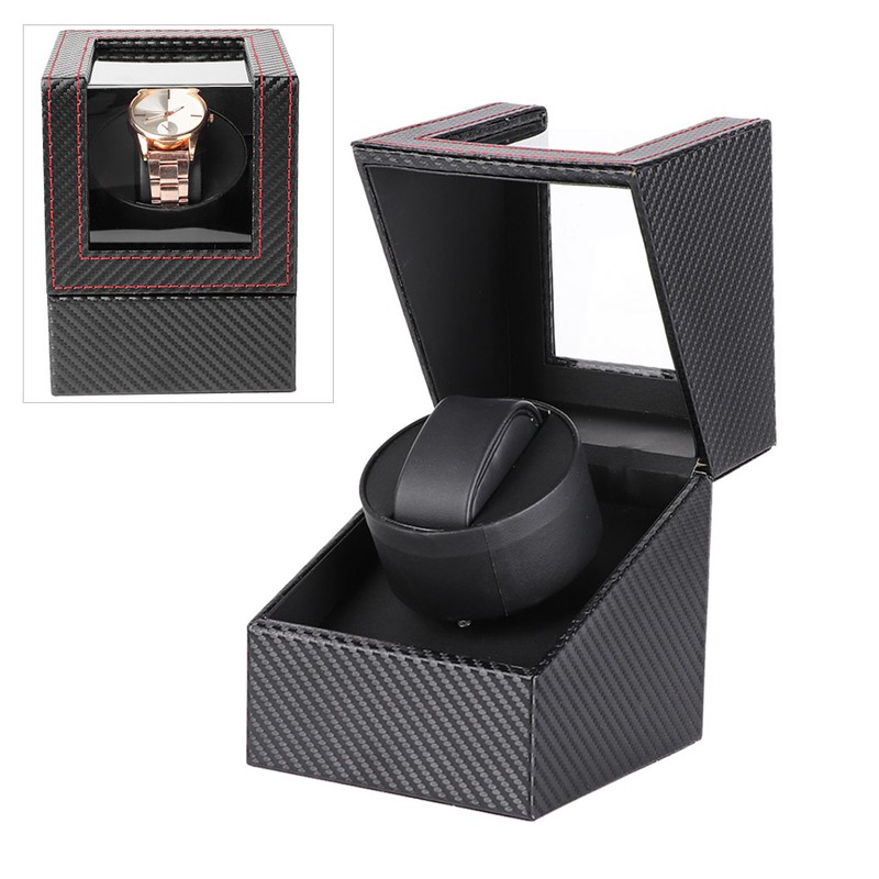 Single Automatic Watch Winder with Quiet Motor Wristwatch Display Case