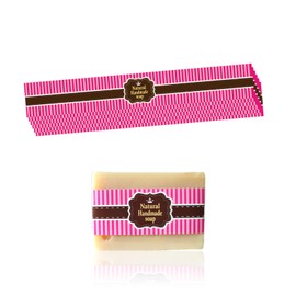 WRAPWAVE Handmade Soap Wrapping Paper & Sleeves, Perfect for DIY Soap Packaging, 100 Sheets, 1.18x 8.27INCH