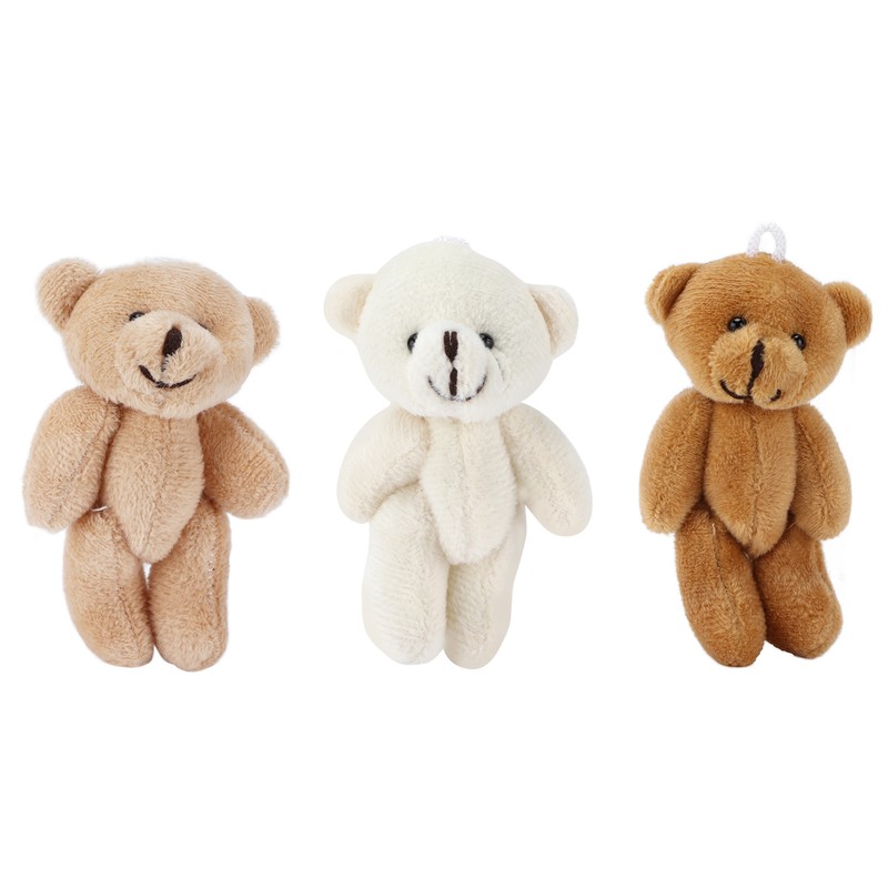 12 Pcs Mini Stuffed Bears Comfortable Soft Cute Mini Teddy