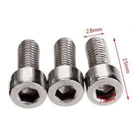 NA 10 Pcs Bike Water Bottle Cage Bolts Holder Screws,M5 Inner Rack Hexagon Stainless Steel Screws Fixed Gear Mountain Bike Accessories,M5*10MM Inner