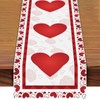 Valentine's Day Heart Table Runner 72 x 13 Inch Decorations,