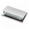 Mercader Digital Tarjetero Metálico Porta 10 Tarjetas De Aluminio Plateado