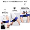 Garegce Golf Connection Band, Golf Swing Training Aid Arm Band,