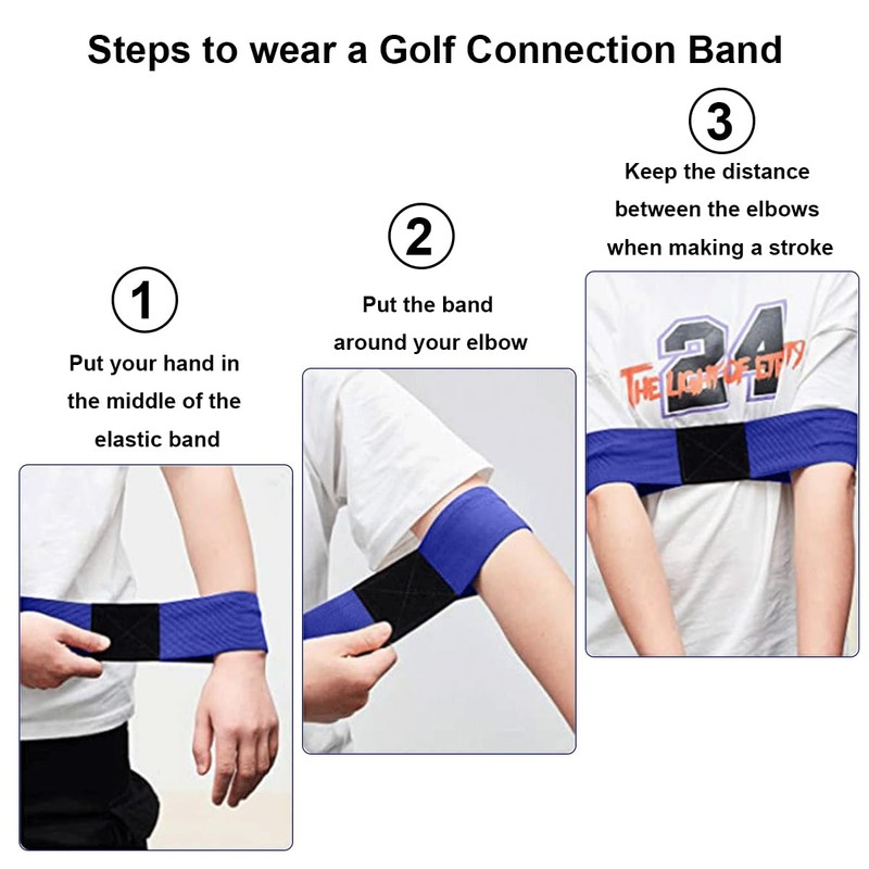 Garegce Golf Connection Band, Golf Swing Training Aid Arm Band,