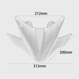 WOOGA Front Wheel Mudguard Beak Nose Cone Extension Cover Extender Cowl for YA&MA&HA Tracer 9 GT Tracer 900 2021 2022 2023 Tracer 9 GT Accessories (Black)