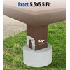 vikofan 6x6 Post Base Anchor for Concrete - Heavy Duty