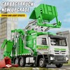 Yewkou Garbage Truck Toy, Friction Powered Recycling Vehicles with Lights
