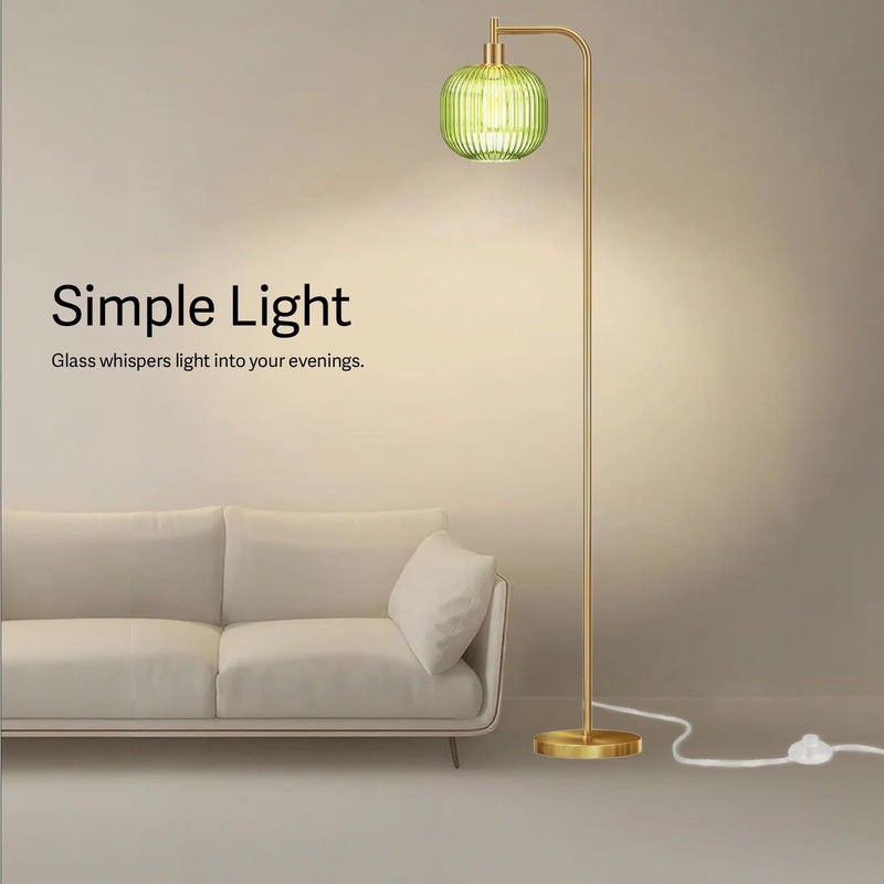 URLIGHTS Mid Century Modern Floor Lamp, 67" Tall Standing Lamp