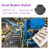 DMiotech 7/8 Inch Aluminium Alloy Momentary Push Button Switch Flat