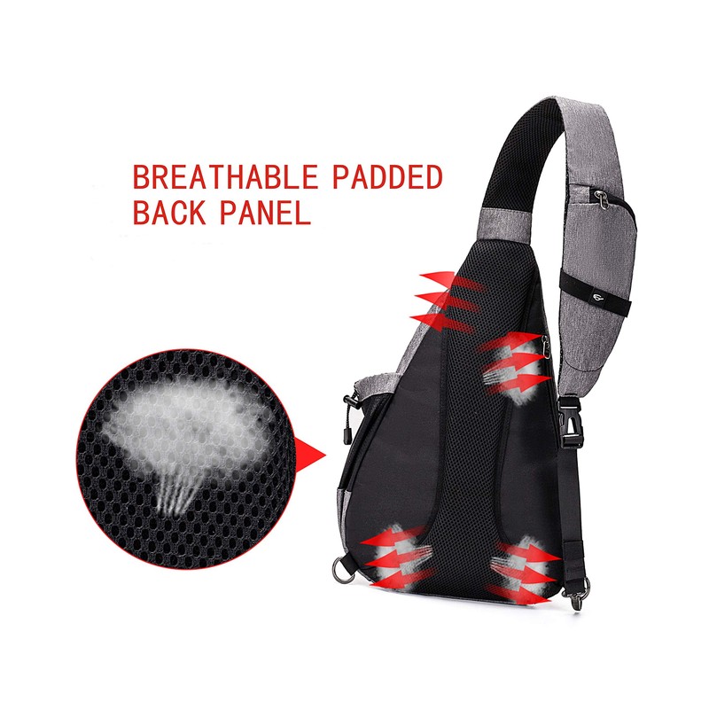 TurnWay Water-Proof Sling Backpack/Crossbody Bag/Shoulder Bag for Travel, Hiking, Cycling,