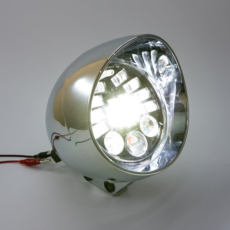 BENEALL 5" Motorcycle Headlight Refit Vintage Head Lamp For Chopper