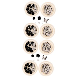 Healeved Camellia Nail Art Charms Rhinestones Decorative Nail Pearls for Creative Designs and Makeup for Parties and Everyday Use