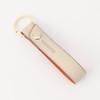 Com Size M 95-10WI01-204 Shrink Leather Key Chain, Cream x