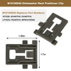 W10350375(2pc) W10195839(2pc) W10195840(2pc) Dishwasher Top Rack Adjuster with W/1.25" Diameter