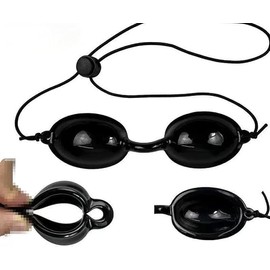 Aestustheri 1PC Tanning Goggles - Eye Protection Goggles - Metal-Free Safety Glasses - For UV IPL LED Infrared Therapy - Sunbed & Clinic Use (Black)