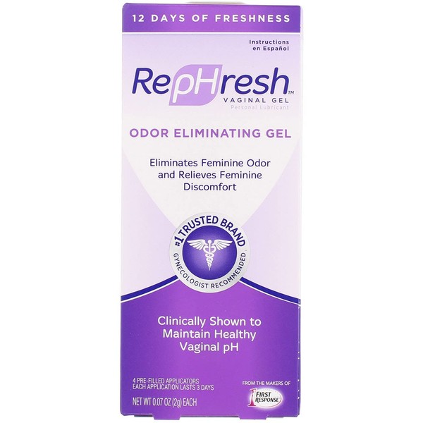 RepHresh Vaginal Gel, Odor Eliminating Gel, 4 ea (Pack of 2)