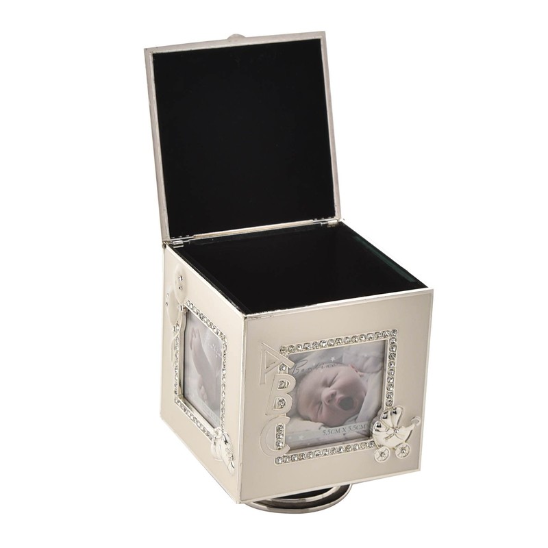 Bambino Musical Cube Box Enamelled Photo Frame Child Baby 4
