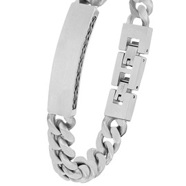 s.Oliver Men's stainless steel bracelet, comes in jewellery gift box, Stainless Steel, No Gemstone