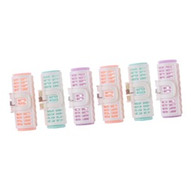 FOMIYES 16pcs Women Hair Rollers Curler Jumbo Rollers for Volume Diy Styling Lightweight Plastic for Long Random Color