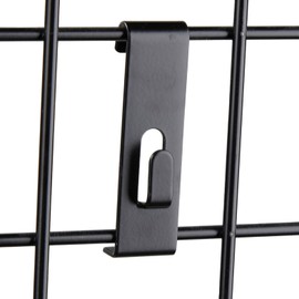 Black Notch Hook for Wire Grid - Pack of 25
