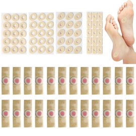 84 Piece Corn Plasters, Adjustable Modification Corn Pads, Non Slip Corn Cushions for Toes, Portable Corn Protectors Suitable for Foot Care and Improving Corns Discomfort