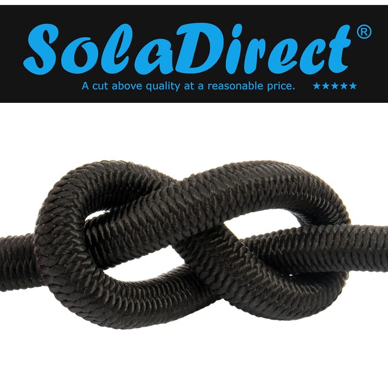 Black Bungee Cord - 10 m / 32 ft of