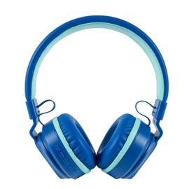 TELLUR Buddy On-Ear-Bluetooth-Kopfhörer, BT v5.3, bis zu 25 Stunden, USB-C-Kopfhörer mit Mikrofon, maximale Empfindlichkeitstaste 85 dB für Kinder, weiches und leichtes Design, faltbar (Blau)