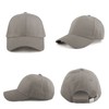 KELOYI Baseball Cap Unisex Grey Baseball Cap Adjustable Breathable Cap