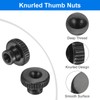 uxcell Knurled Thumb Nuts, 10Pcs M3 x 11 x 6mm
