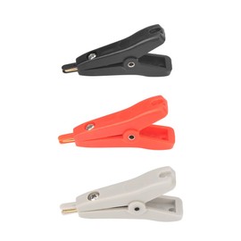 3PCS Clips Walfront P2005 Copper Gold Plating Clip Test Clip Electrical Battery Test Clamp 10A