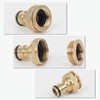Garden Brass Hose Tap Connector - 3/4 inch & 1/2