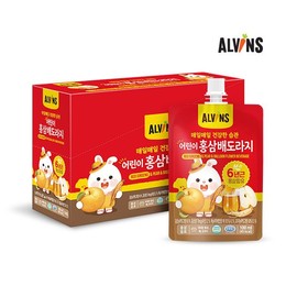 Elbince 어린이 홍삼배도라지 20팩 Children's Red Ginseng and Bellflower 20 Packs