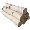 White Birch Log Set for Fireplace 24"