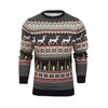 Xact Christmas/Xmas Jumper 'Lapland' with Tree & Reindeer Fairisle Pattern