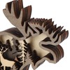 3D Wood Carving Animal Multi Layer Forest Animal Wood Carving