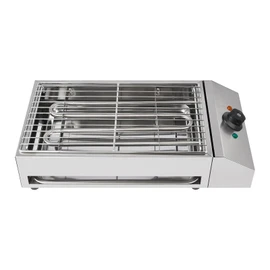 Smokeless Indoor BBQ Griddle, 1800W 110V Commercial Portable Electric Grill, Non-Stick Cooking Surface, Stainless Steel With Removable Griddle for Party, Restaurant, Camping (122-302)