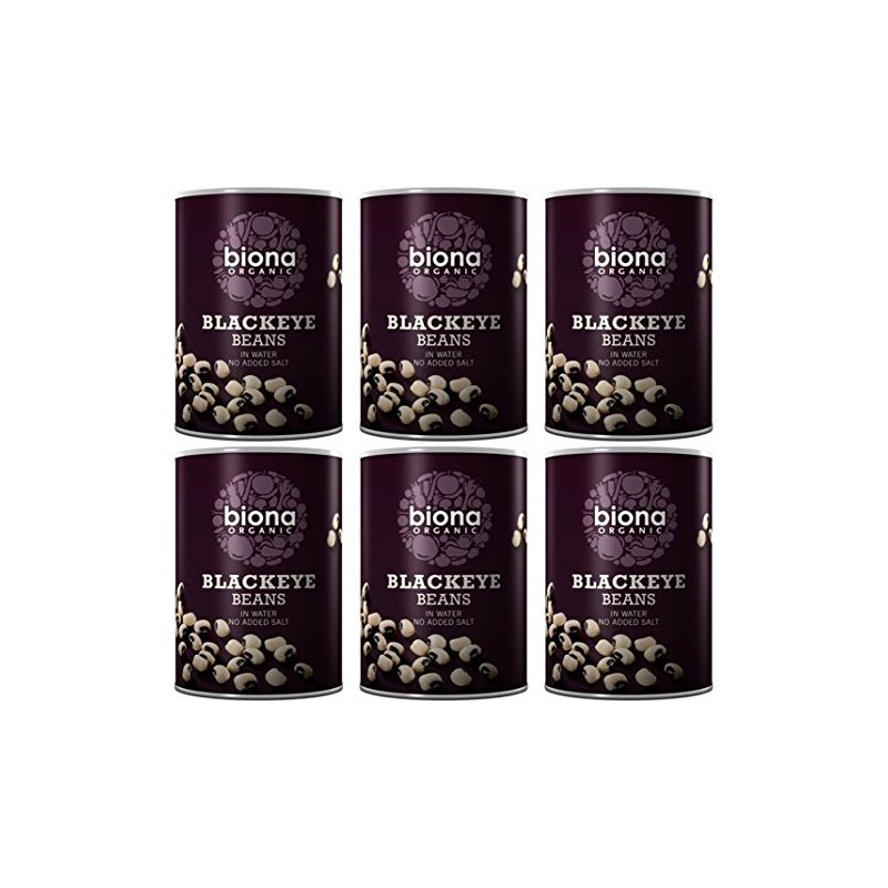 (6 PACK - Biona - Org Blackeye Beans | 400g