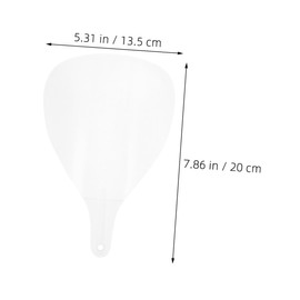 IWOWHERO 2pcs Barber Facial Shield Mask Full Coverage Face Protection Hairdressing Salon Hair Mask Lightweight Reusable