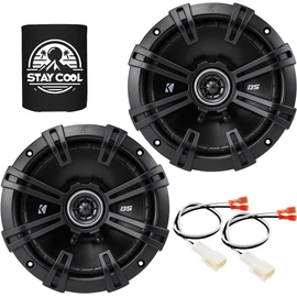 KICKER Speakers 6.5 inch for Toyota Camry (Sedan) 1992-2001 Upgrade Kit - Pair of DS Series with Harness, Coaxial 6 1/2 Car Audio Front Door Speaker DSC650, 43DSC6504