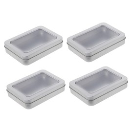 FELTECHELECTR Superior Tinplate USB Drive Storage Box Flash for Desktop Window Design