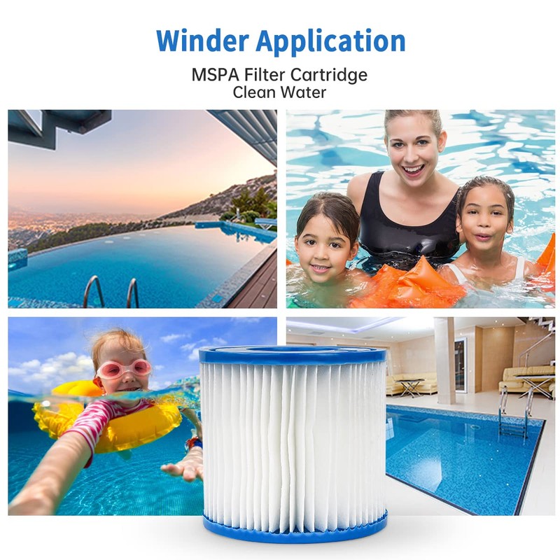 WuYan 2pcs Replacement Swimming Pool Filter Compatible with Best-way I