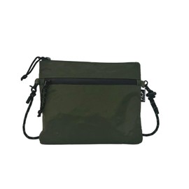 WILDTECH 215-AFXP251 Sacoche Wallet, X-pac Cordura, Fabric (YouTuber "FUKU" Collaboration Product) Outdoor Festival Youtuber Fuku Wildtech Wallet, Bag, khaki green