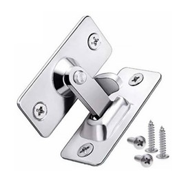 GIONAR 1 x Door Bolt 90 Degree, Small Sliding Door Lock, Door Bolt Inside, Bolt Lock, Sliding Bolt Lock for Slider 44 x 19 mm