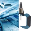 Chrome Plated Alloy Digital Display Low Error Micrometer 0.001mm Resolution