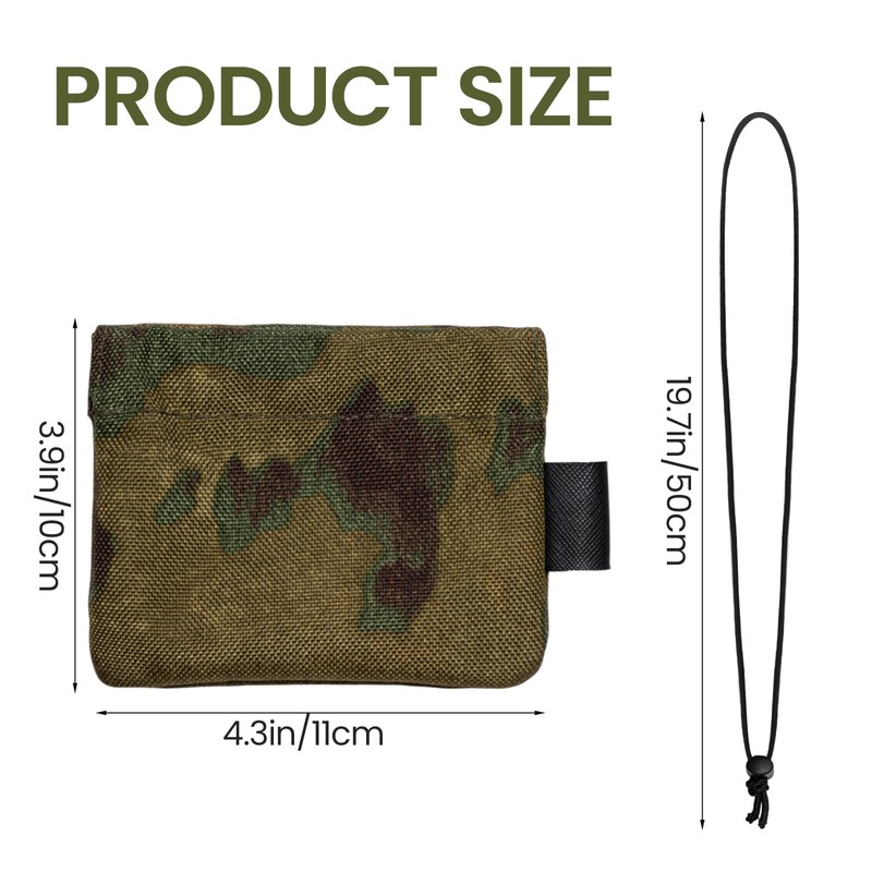 Sunnymove Camouflage Mouth Call Holder, 3.54" x 4.72" Whistle Pouch