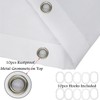 LB Black and White Shower Curtain,Striped Bathroom Curtain,60x72 inch Waterproof