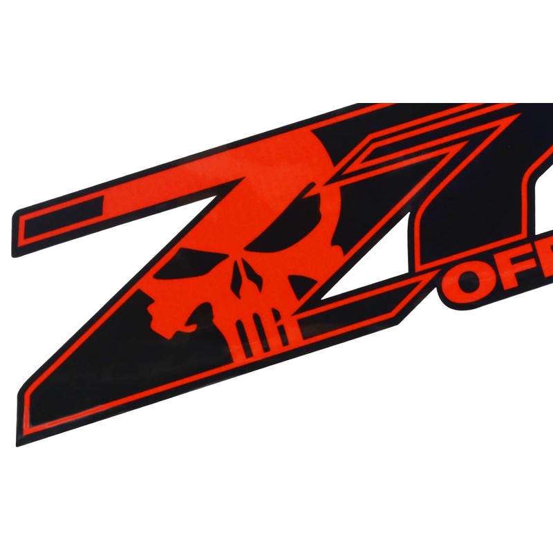 2Pc Z71 Off Road Decals Stickers Emblem Replacement for Silverado